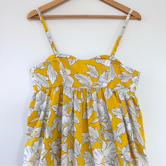 NEW Zara Yellow Summer Midi Dress w/ spaghetti straps - Picture 4 of 12